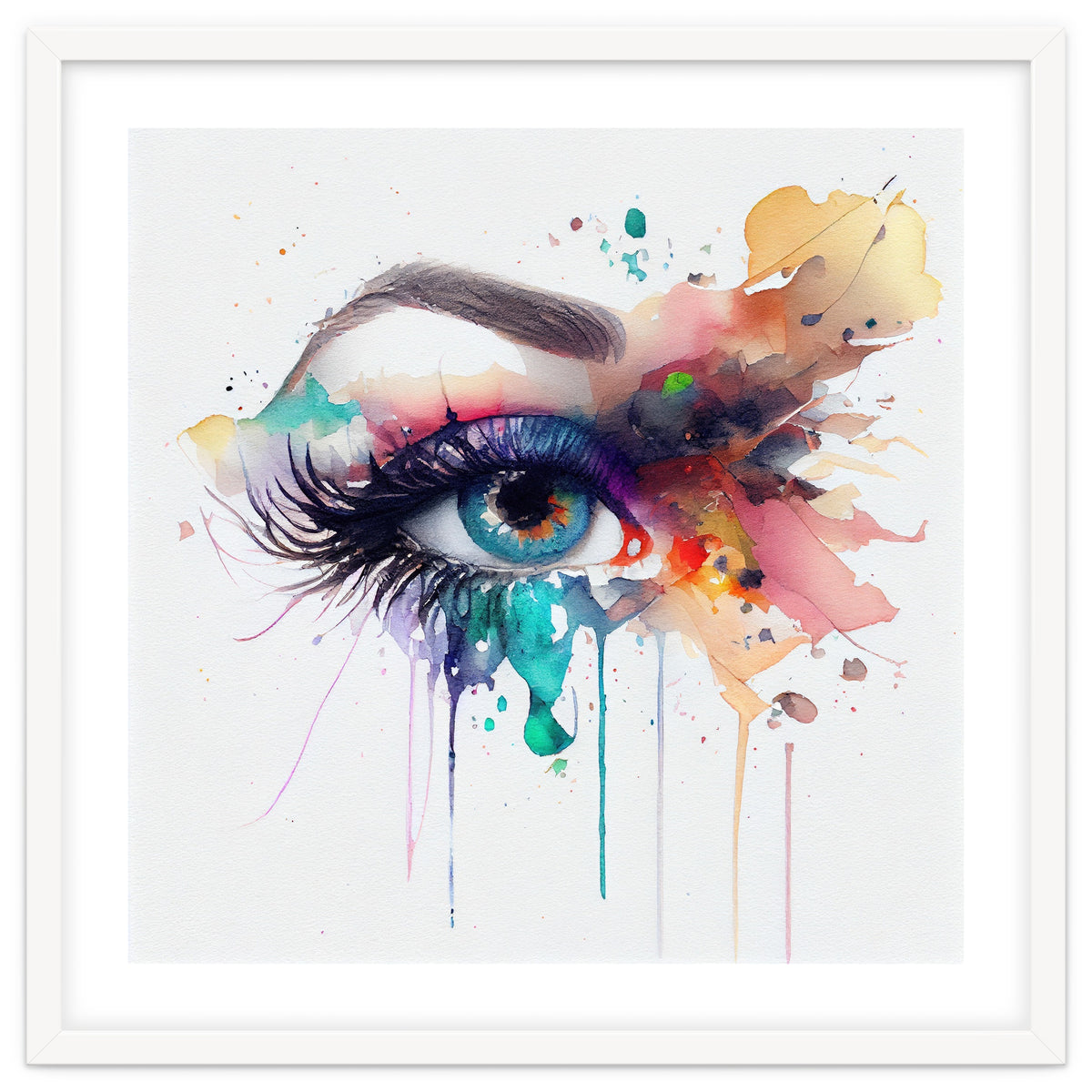 Watercolor Woman Eye #2