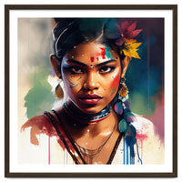 Festival Bloom Hindu Portrait