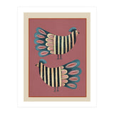 Striped Bird Pair I (Print Only) thumbnail