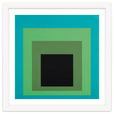 JOSEF ALBERS - HOMAGE TO THE SQUARE GREEN BLACK thumbnail