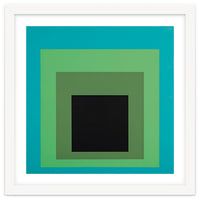 JOSEF ALBERS - HOMAGE TO THE SQUARE GREEN BLACK