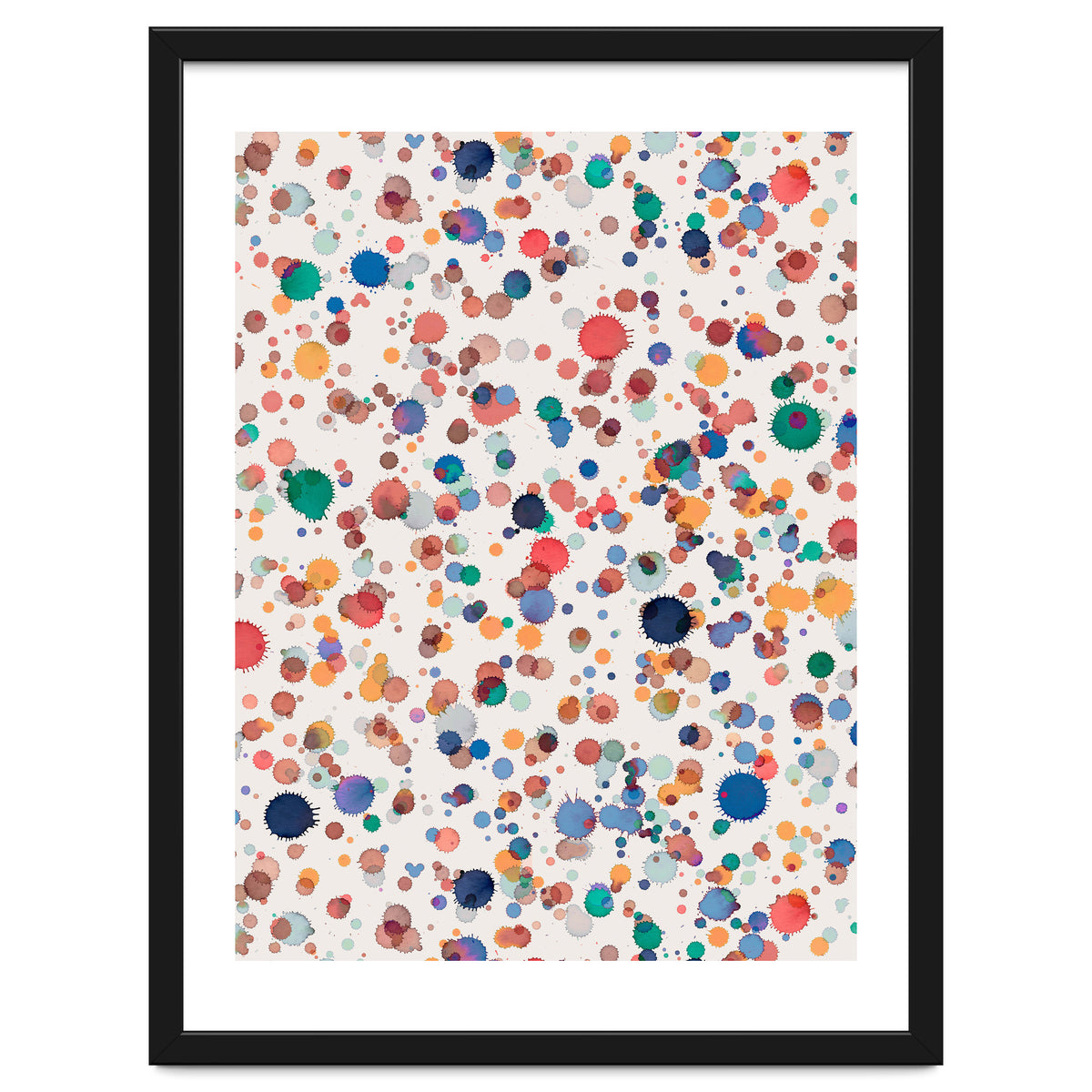 Drops Watercolor Texture Blue