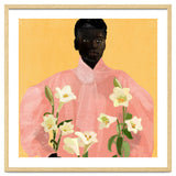 Girl Holding Flowers 2 thumbnail