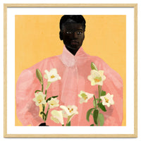Girl Holding Flowers 2