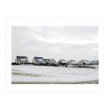 Snow covered houses on the hill (Print Only) thumbnail