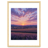 Serene Lavender Fields at Golden Hour Sunset thumbnail
