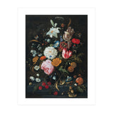 Jan Davidsz. de Heem (Utrecht, 1606-Amberes, 1683/4). Flowers in a glass Vase with Fruit (ca. 166... (Print Only) thumbnail