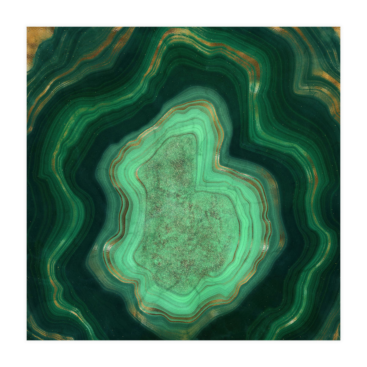 Malachite Texture 06 (Print Only)