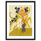 Floral Contemporary Still Life Mustard Yellow thumbnail