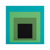 JOSEF ALBERS - HOMAGE TO THE SQUARE GREEN BLACK (Print Only) thumbnail