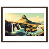 Vintage Iceland, Kirkjufell Mountain Poster thumbnail