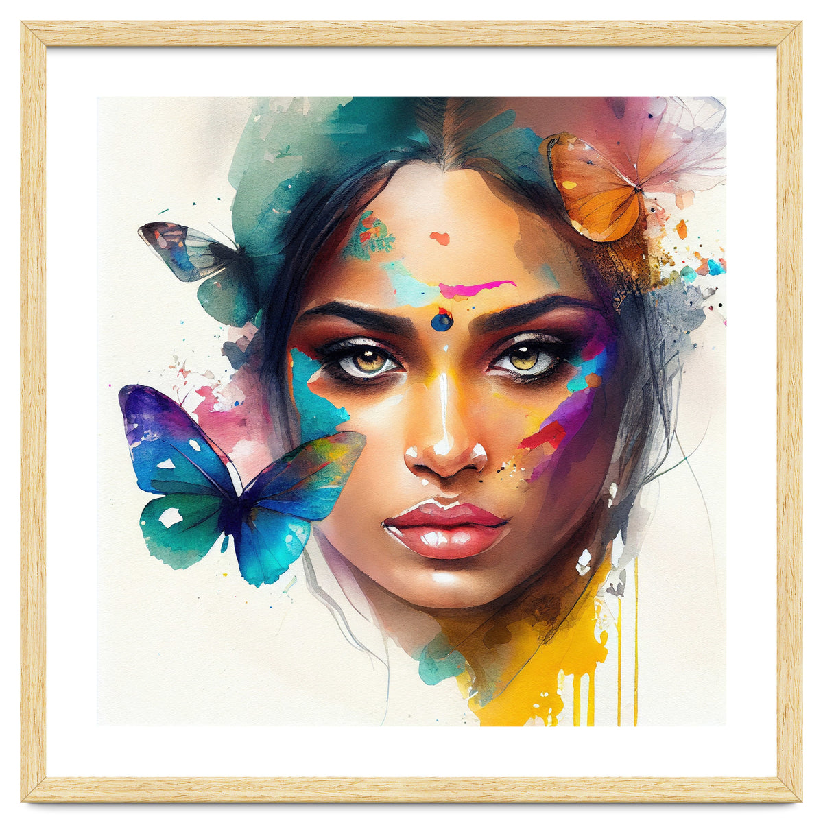 Holi Glow Hindu Portrait