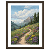 Serene Alpine Path Through Summer Wildflowers thumbnail