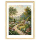 Enchanted English Cottage Garden Oil Painting thumbnail