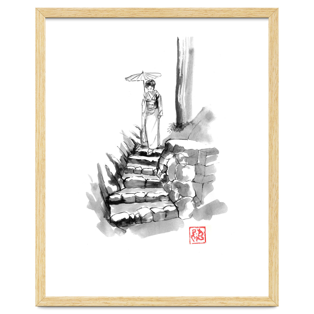 woman Descending Stairs