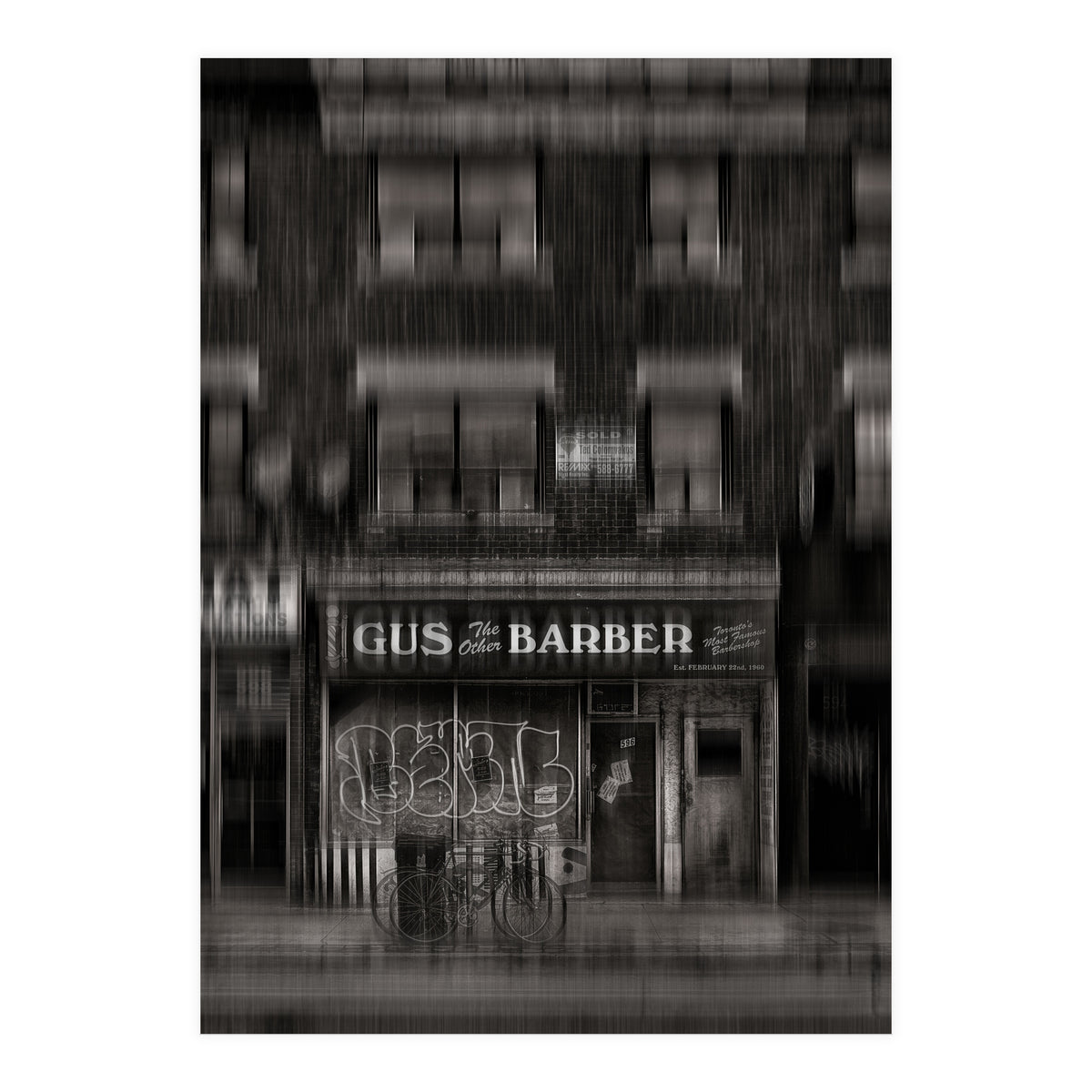 Gus The Other Barber Blur Version (Print Only)