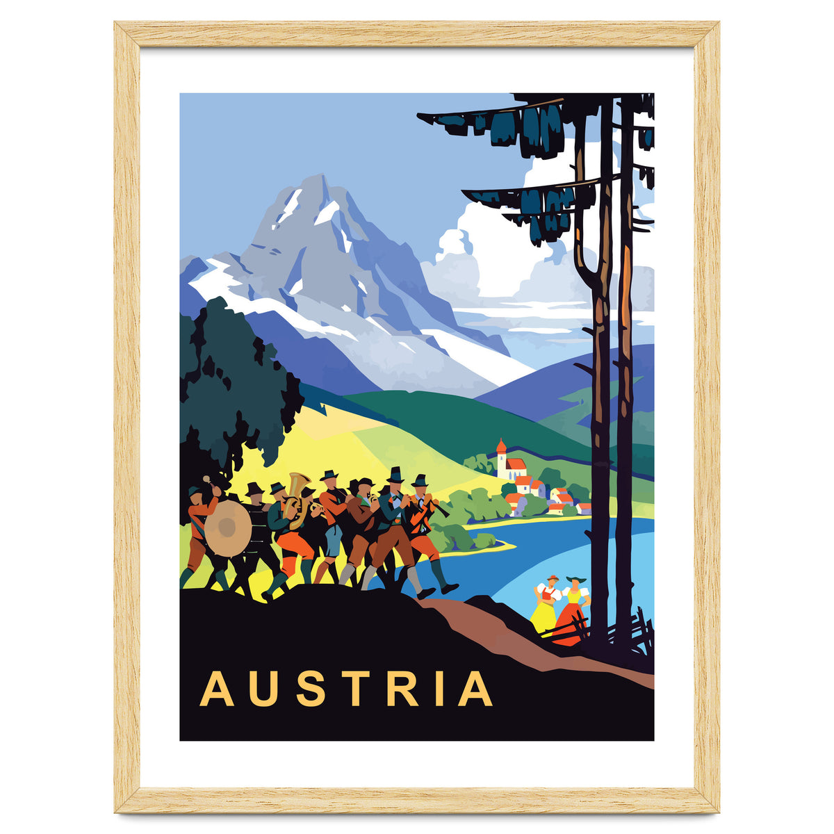 Austria, Music Orchestra on Picnic