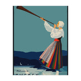 Sweden, Woman With Alp Horn (Print Only) thumbnail
