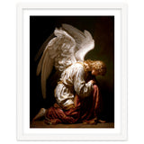 Kneeling Down Angel Renaissance inspired Religious Art thumbnail