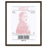 Receipt Art Adele Red thumbnail