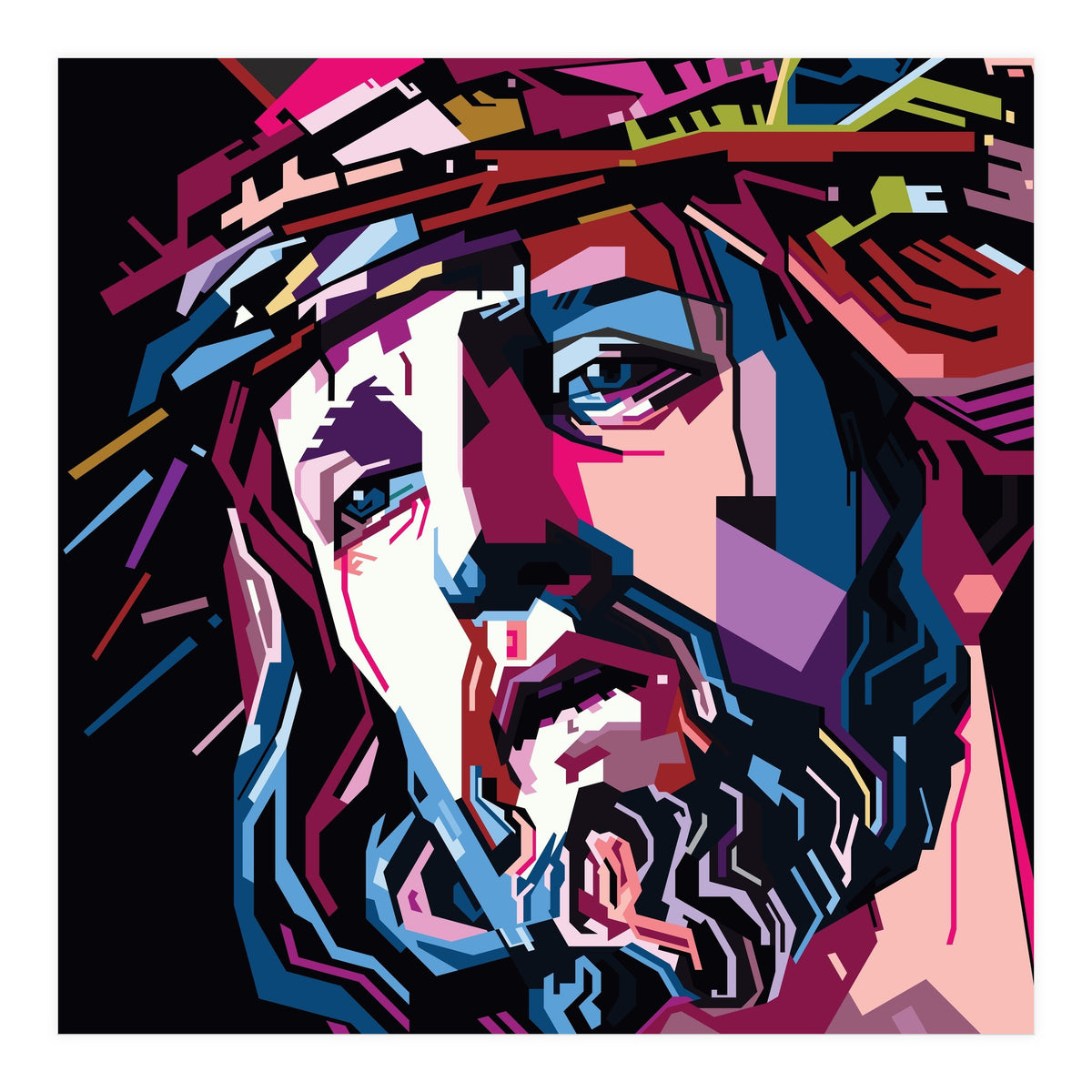 Jesus Christ Style WPAP (Print Only)