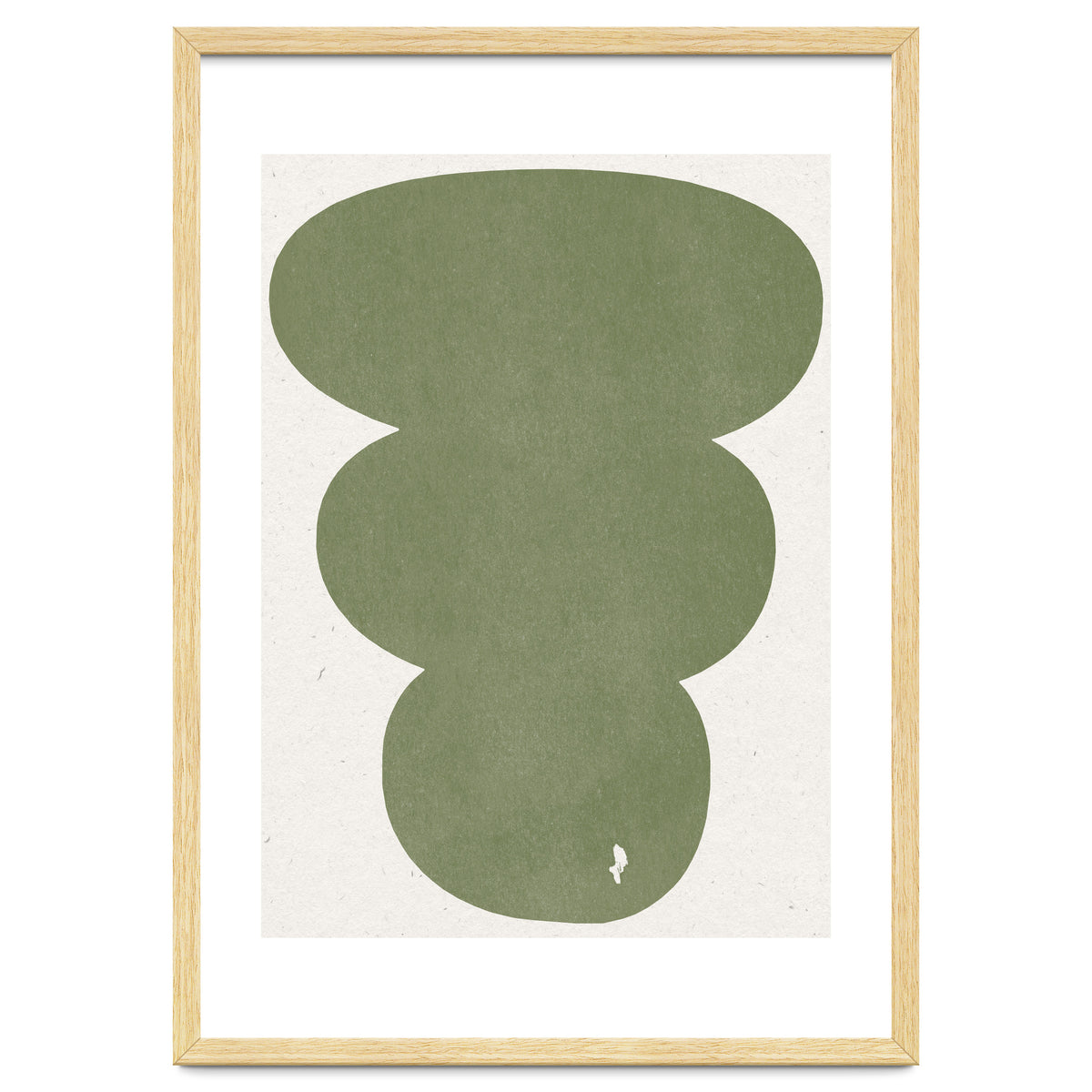 GREEN WATERCOLOR SHAPES NO.4