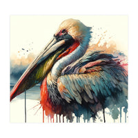 Coastal Pelican Portrait (Print Only)