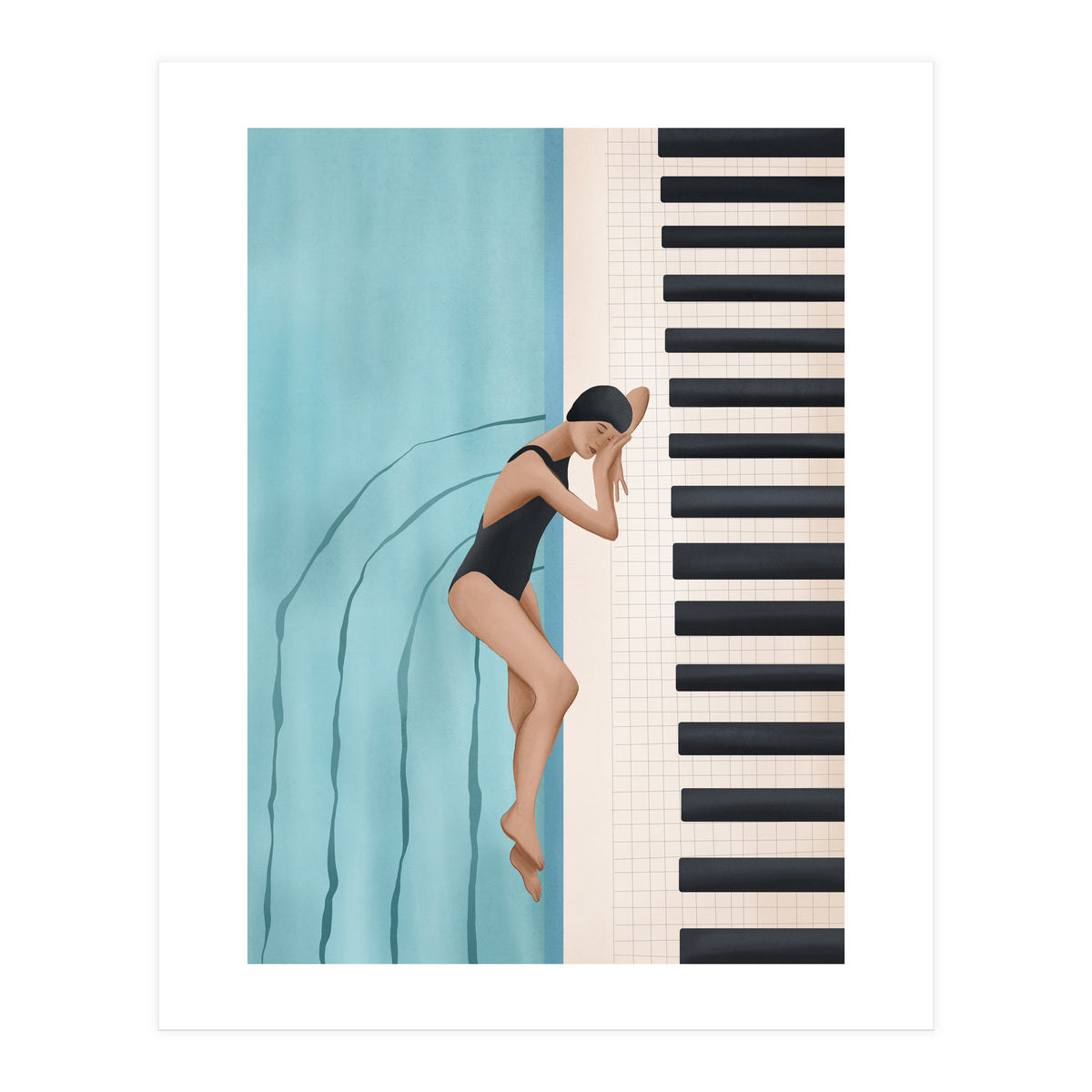 Relaxation By The Pool (Print Only)