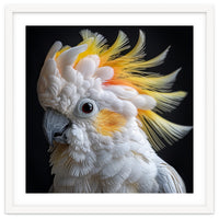 Beautiful Cockatoo Parrot Portrait Headshot