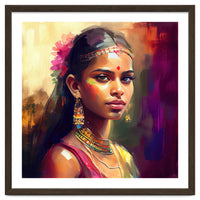 Golden Garland Sinhalese Portrait