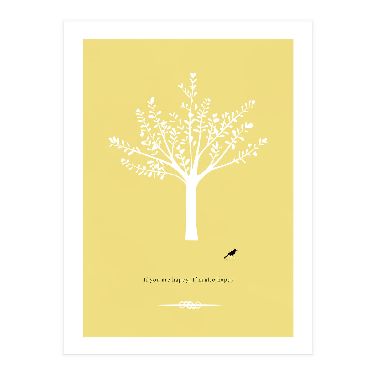 Happy Bird and Tree (Print Only)