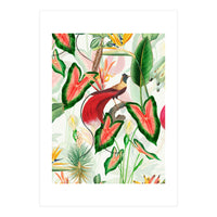 Vintage Bird Of Paradise in Jungle (Print Only)