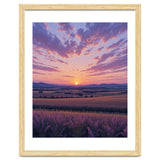Serene Lavender Fields at Golden Hour Sunset thumbnail
