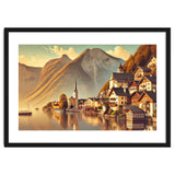 Vintage Hallstatt Poster, Austria thumbnail