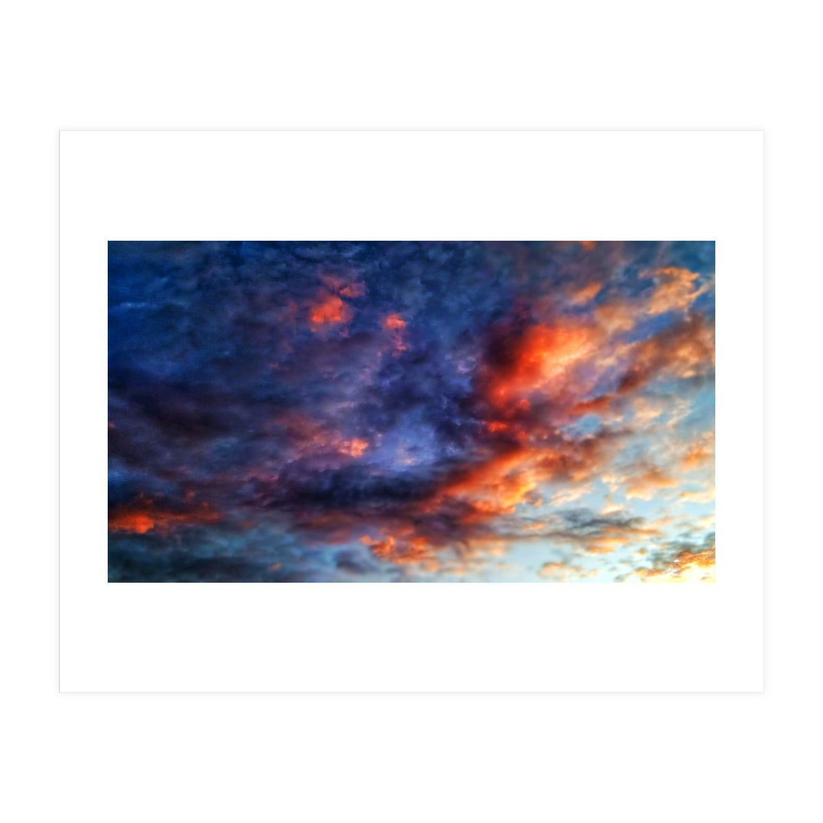 Cloudy sky at sunset  (Print Only)