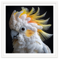 Beautiful Cockatoo Parrot Portrait Headshot