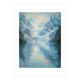 Ethereal Descent: The Glimmering Silence of the Ancient Glacial Fjord (Print Only) thumbnail
