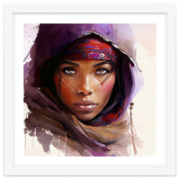 Watercolor Tuareg Woman #6