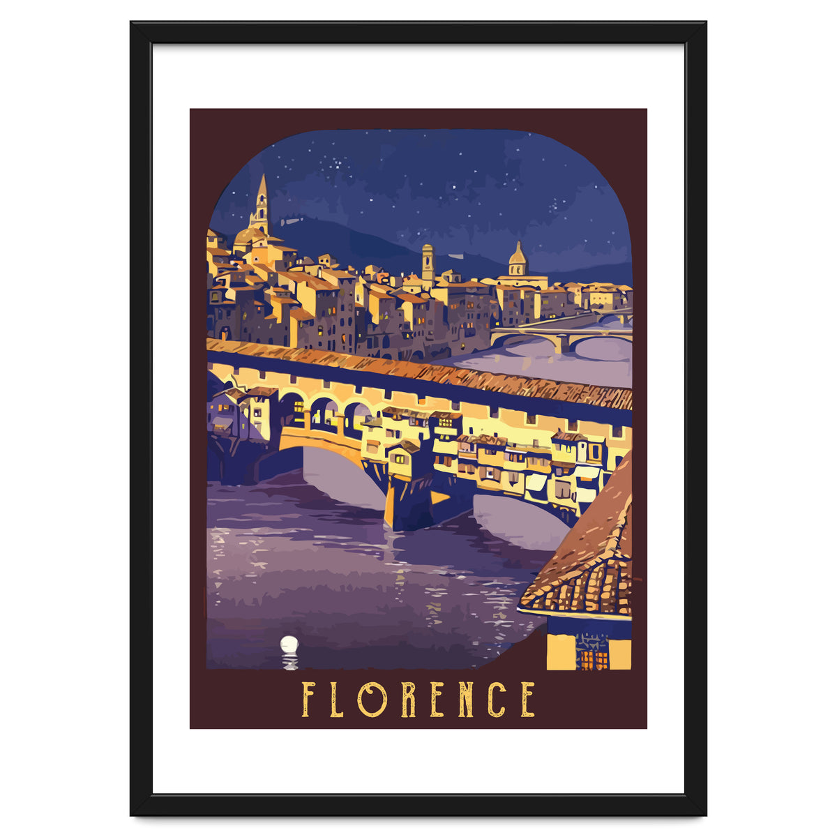 Florence At Night, The Bridge