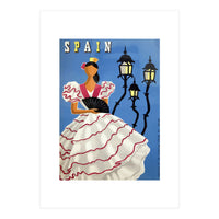 Spain, A Lady in Traditional Costume (Print Only)