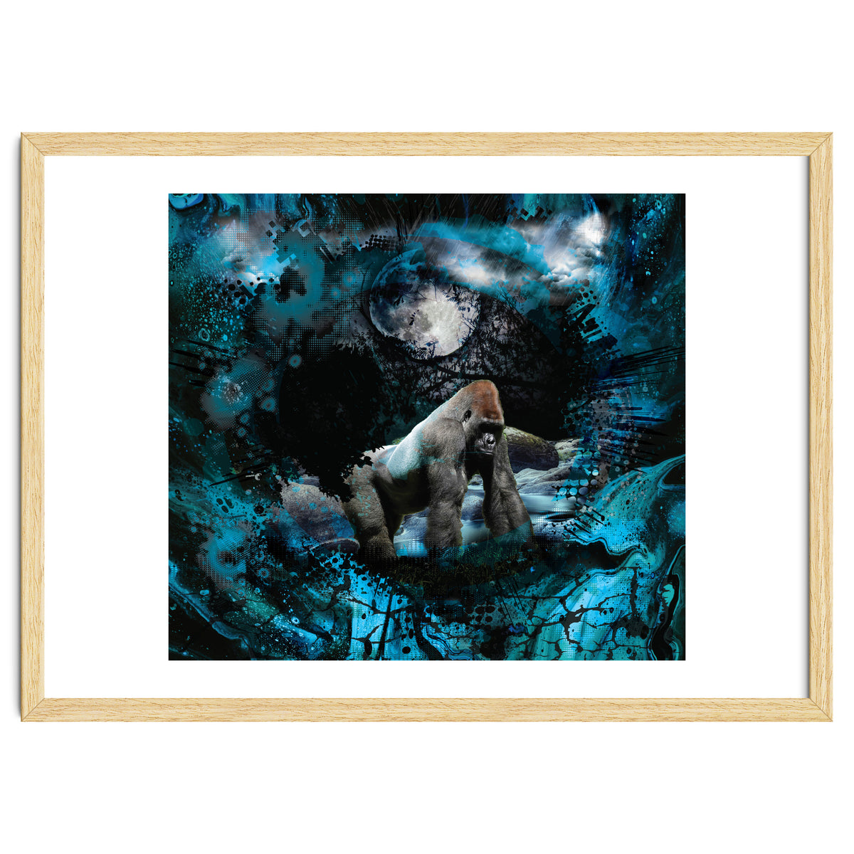 Gorilla Blue Moon Forest Scenic