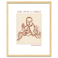 Girl With A Candle – Jean Baptiste Santerre