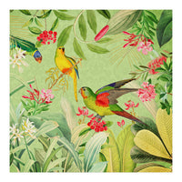 Summer Day Vintage Tropical Jungle (Print Only)