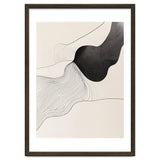Abstract Black And White Organic Flowing Lines Art thumbnail