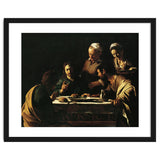 Caravaggio / 'Supper at Emmaus', 1606, Oil on canvas, 141 x 175 cm. JESUS. CRISTO RESUCITADO. thumbnail