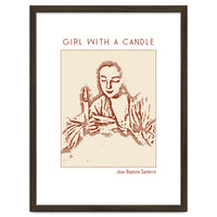 Girl With A Candle – Jean Baptiste Santerre