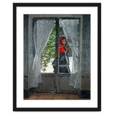 Mme. Monet with a red hat called " The Red Kerchief&quot, ca. 1870. thumbnail