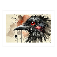 Dramatic Raven Portrait (Print Only)