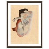 Crouching Nude in Shoes and Black Stockings, Back View. thumbnail