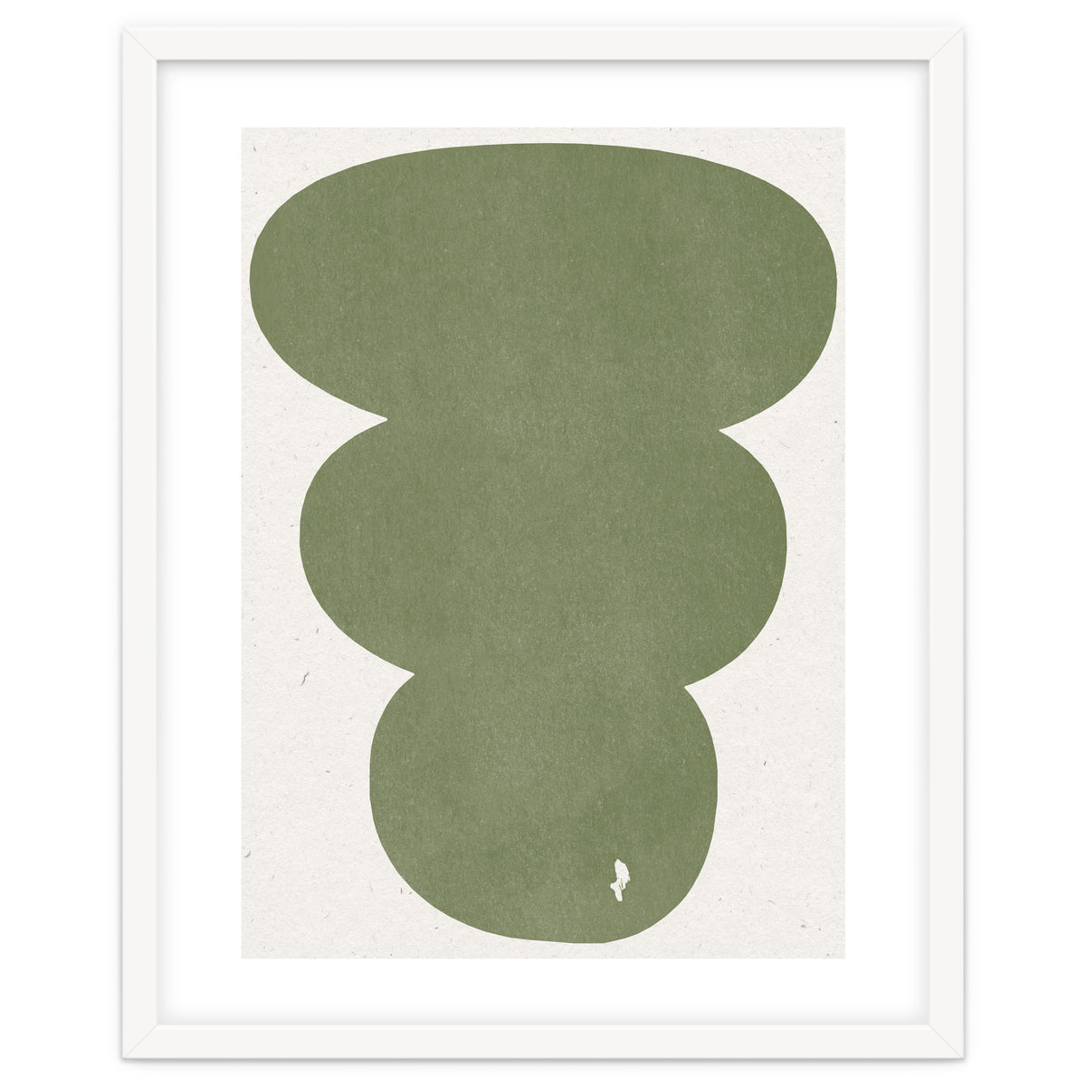 GREEN WATERCOLOR SHAPES NO.4